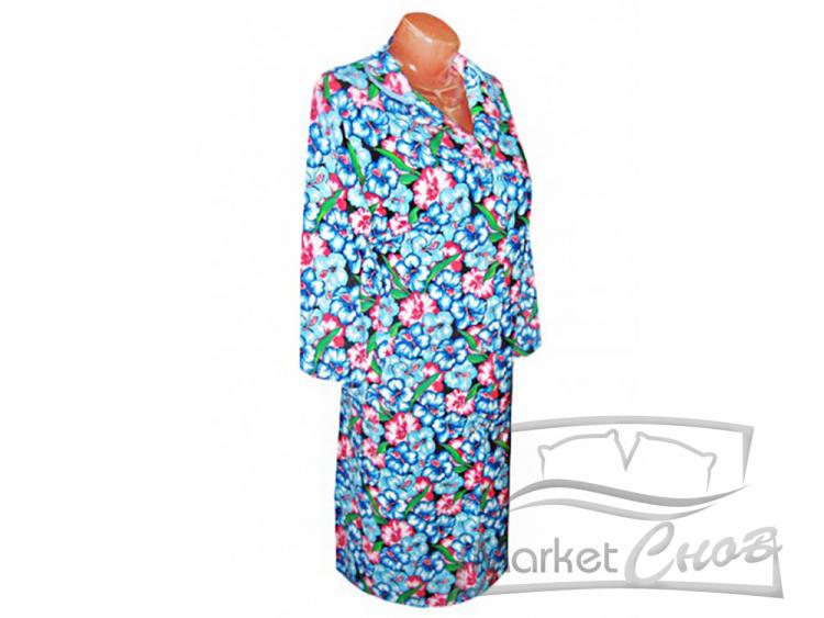 Халат байковый на пуговицах