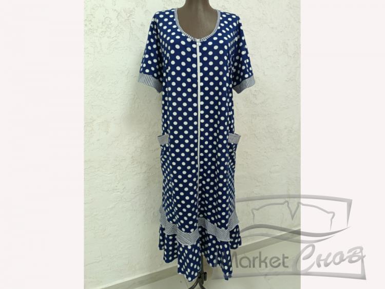 Халат трикотажный на молнии №30