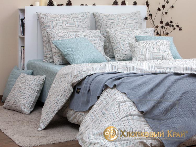 КПБ (2-х сп.; 2 нав. 70*70; бязь люкс) 6007/2 Абени полынь