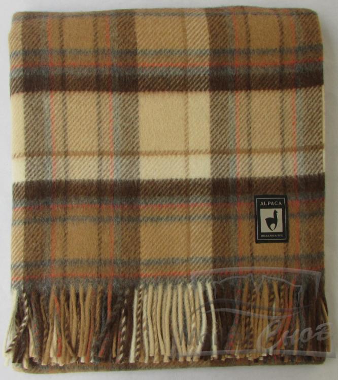 Плед INCALPACA (55% шерсть альпака, 45% шерсть мериноса) PP-38 (150*200)