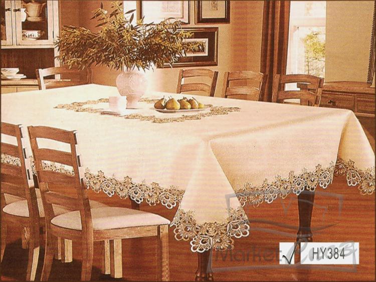 Скатерть Ажурная с гипюром 150*220  прямоугольная арт.80384