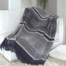 Плед cotton Rajtex 200*220 Орнамент серый 09214a