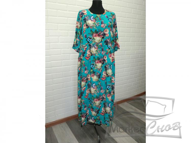 Платье Ярусы штапель короткий рукав 659/658/657