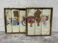 Набор Flossy полотенце вафельное Велосипед (40*60)x3 100% хлопок