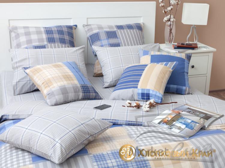 КПБ (Евро; 4 нав.; бязь люкс) 5635/1 Манчестер син.